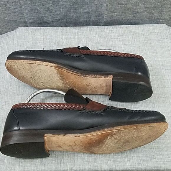 Allen Edmonds Maxfield men\'s dress tassel loafers size 11 black brown USA made main image 5